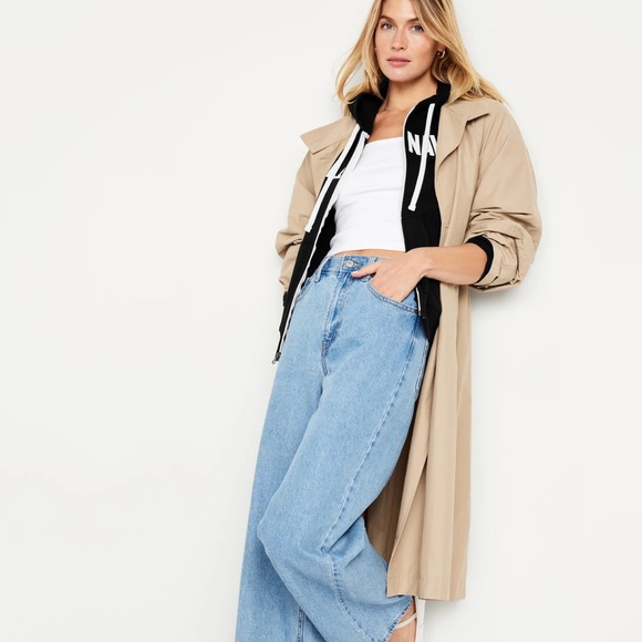 NWT OLD NAVY Full-Zip Logo Hoodie Color: Black Jack Size XLARGE drawstring - Picture 4 of 5